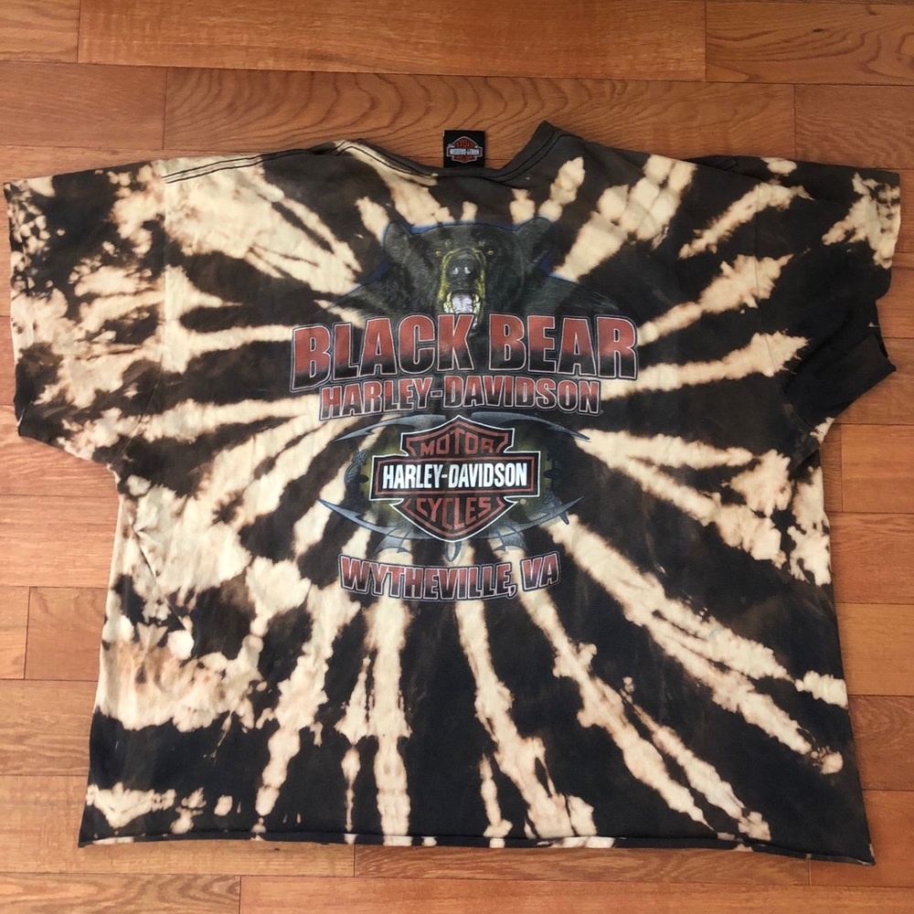 Double Sided Harley Davidson Tie Dye Tee
